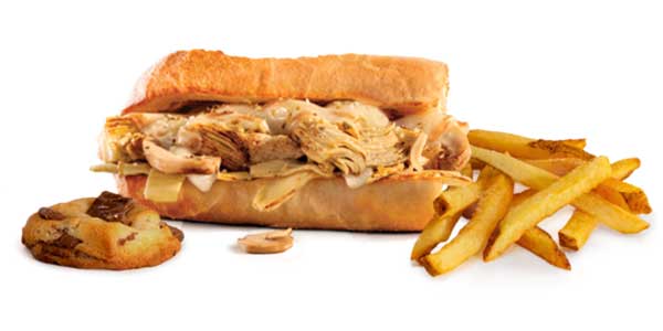 Grilled artichoke sub kids meal