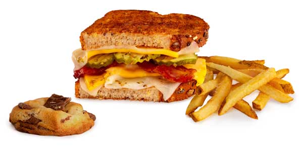Grilled Cheese and bacon Sandwich Kids Meal