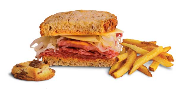 grilled or cold reuben sandwich kids meal