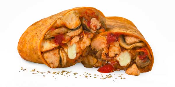 Chicken parmesan Wrap