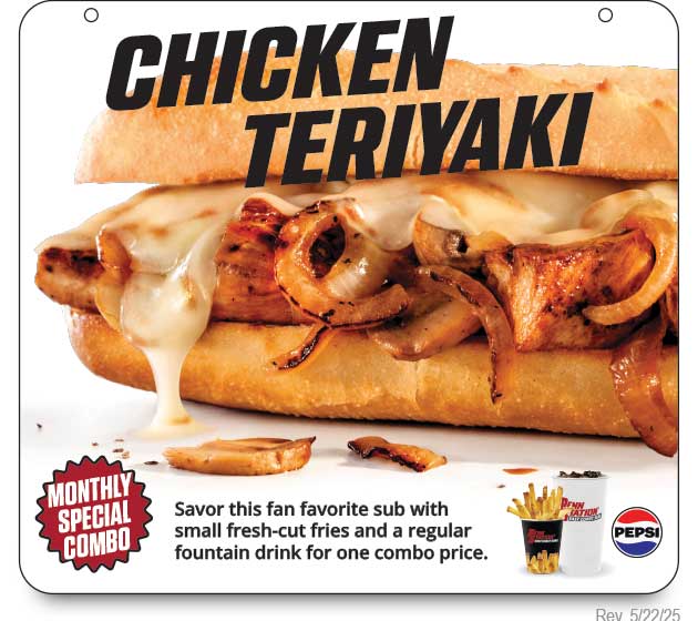 The Pizza sub is the monthly special